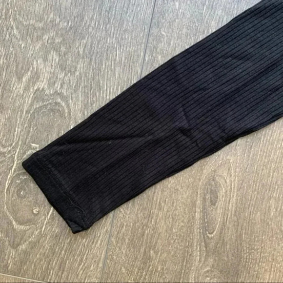 Revolve Privacy Please Glendale Mini Dress Lace Up Bodycon Black ribbed knit XS - Picture 10 of 15